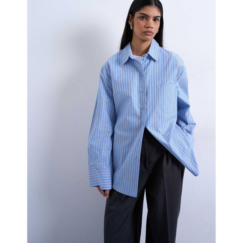 TOPSHOP Demi LS Oversized Shirt image number 3